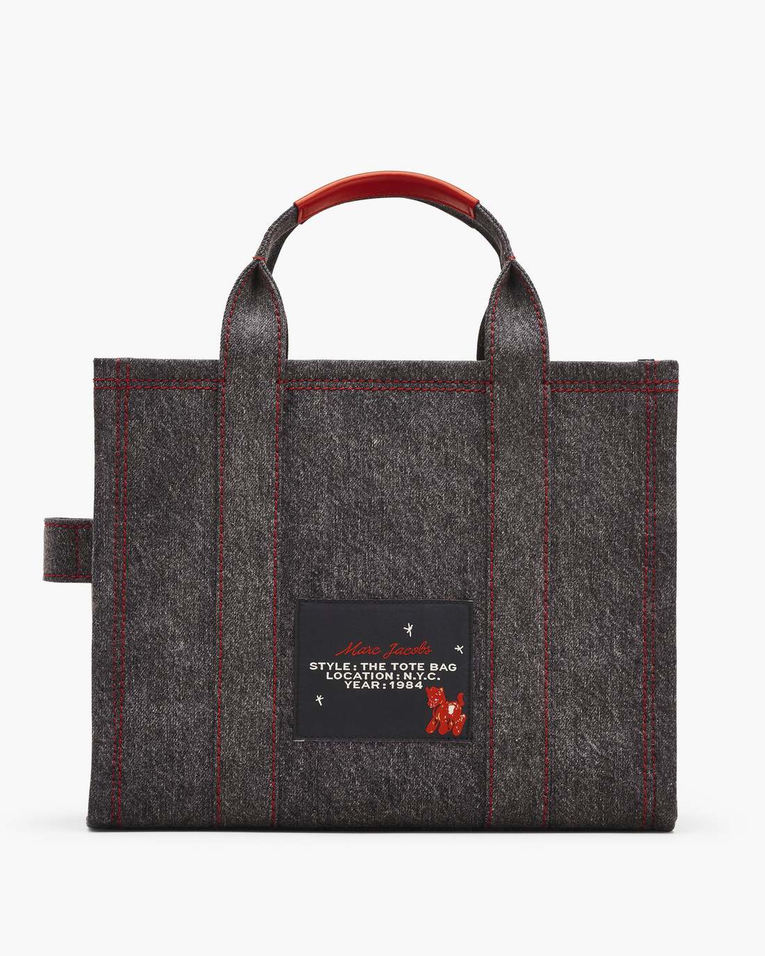 Marc Jacobs The Year Of The Horse Canvas Medium Tote Bag Black Multi