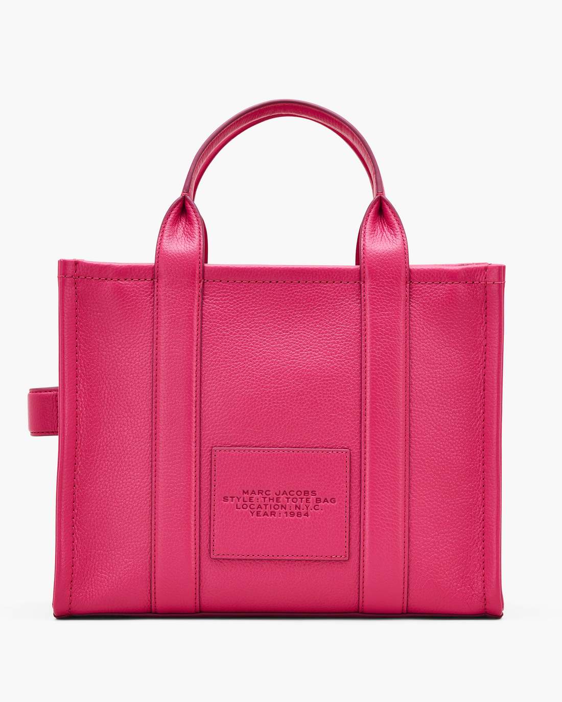 Marc Jacobs The Leather Medium Tote Bag Raspberry Pink