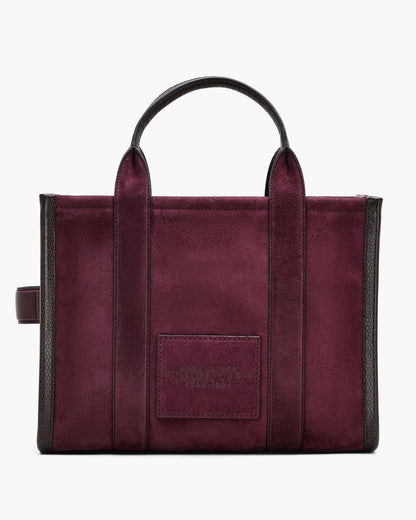 Marc Jacobs The Suede Medium Tote Bag Dark Plum