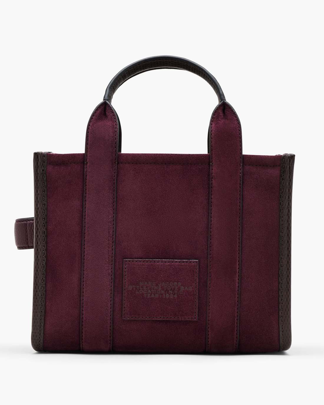 Marc Jacobs The Suede Small Tote Bag Dark Plum