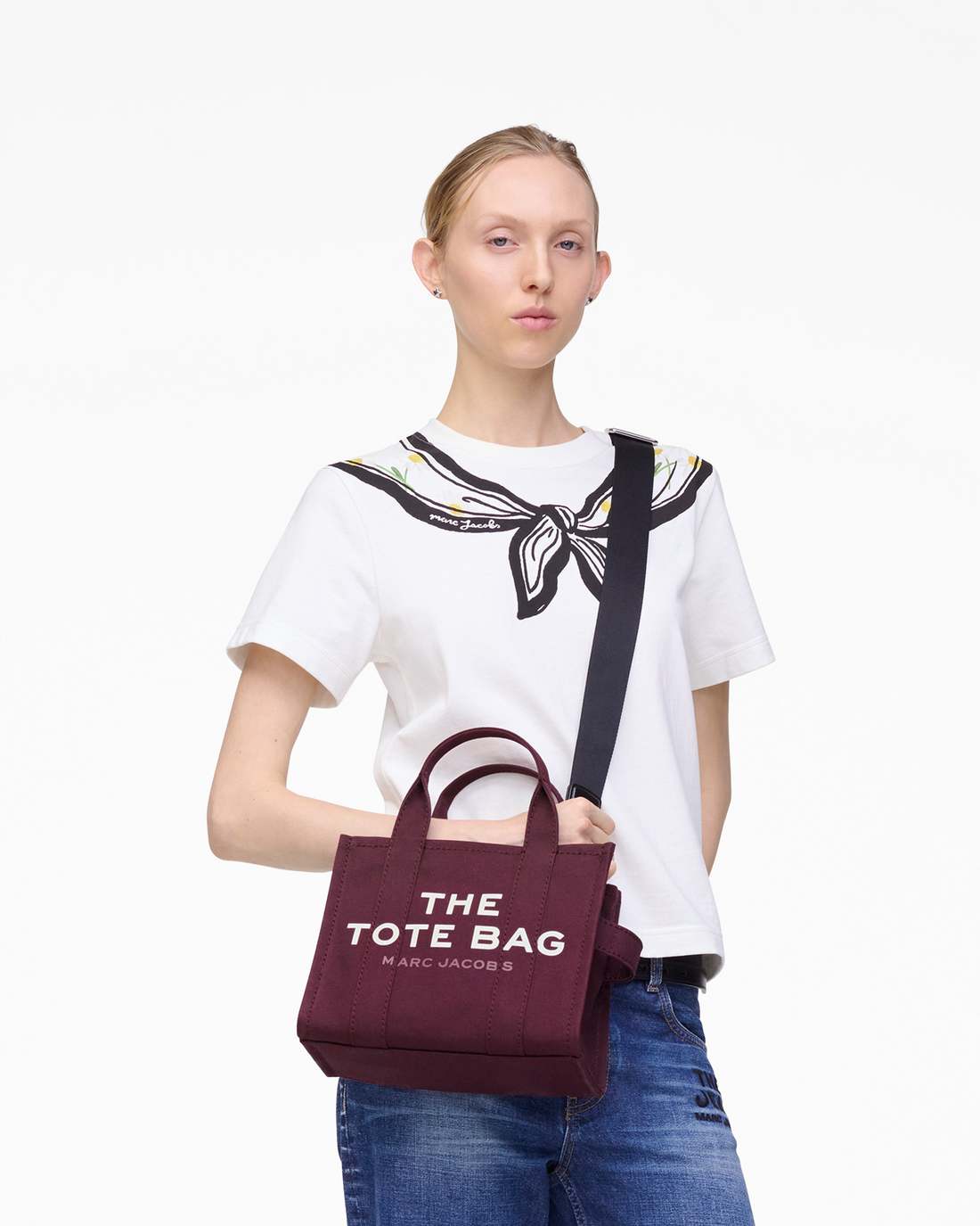 Marc Jacobs The Canvas Small Tote Bag Dark Plum