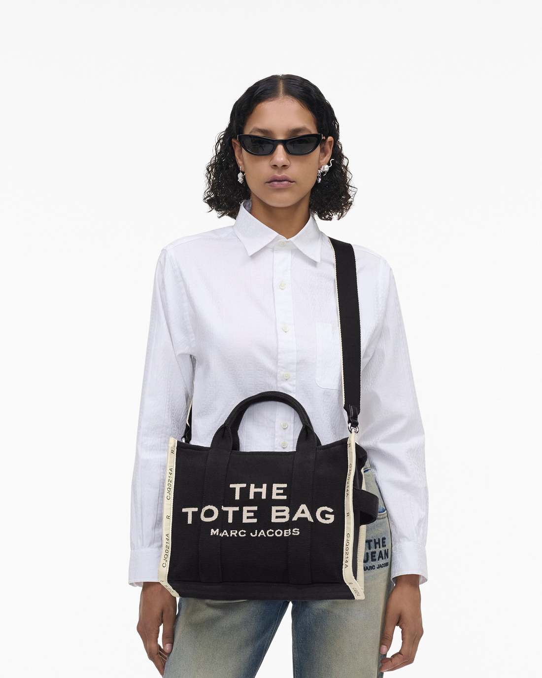 Marc Jacobs The Jacquard Medium Tote Bag Black