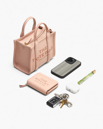 Marc Jacobs The Leather Crossbody Tote Bag Ribbon Pink
