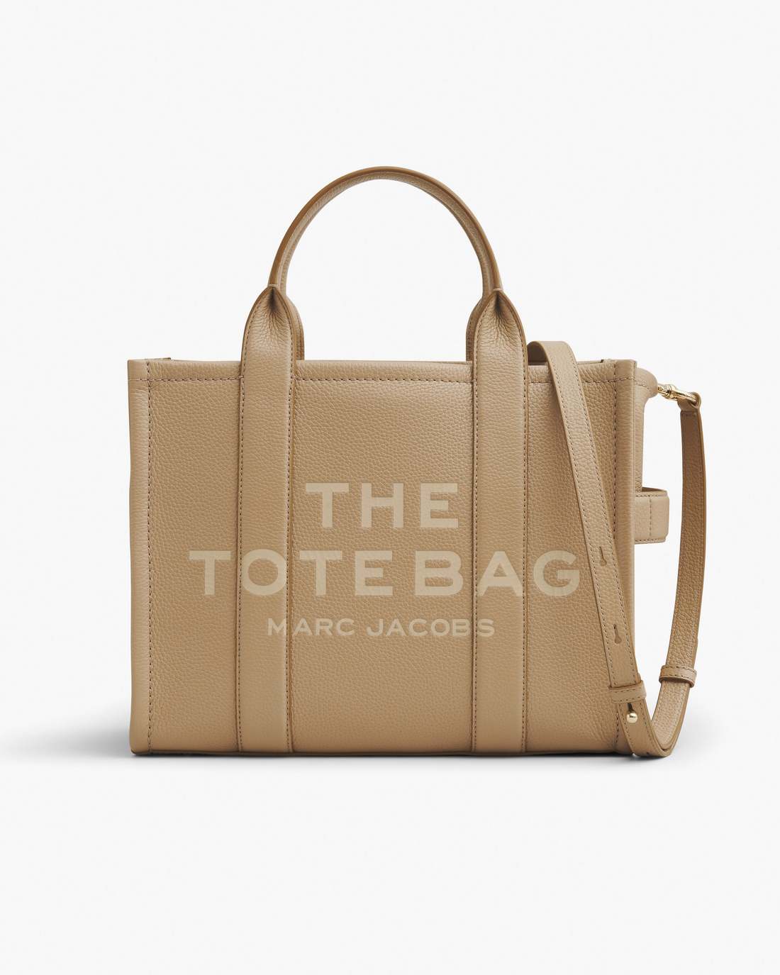 Marc Jacobs The Leather Medium Tote Bag Camel