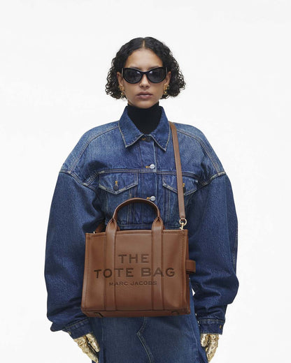 Marc Jacobs The Leather Medium Tote Bag Argan Oil