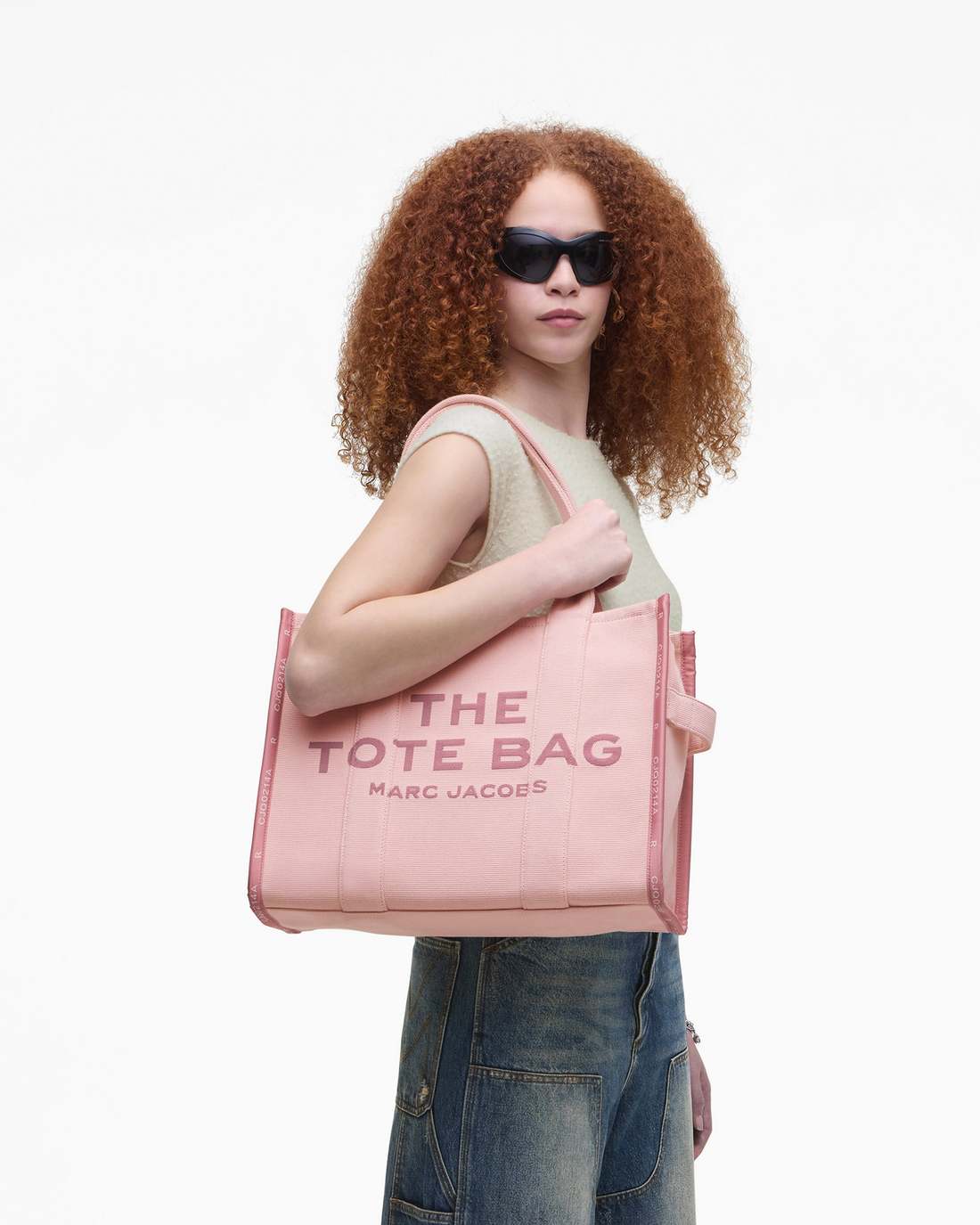 Marc Jacobs The Jacquard Large Tote Bag Rose