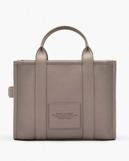 Marc Jacobs The Leather Medium Tote Bag Cement