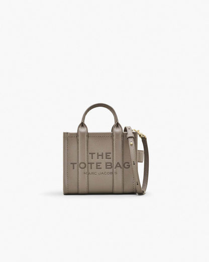 Marc Jacobs The Leather Crossbody Tote Bag Cement