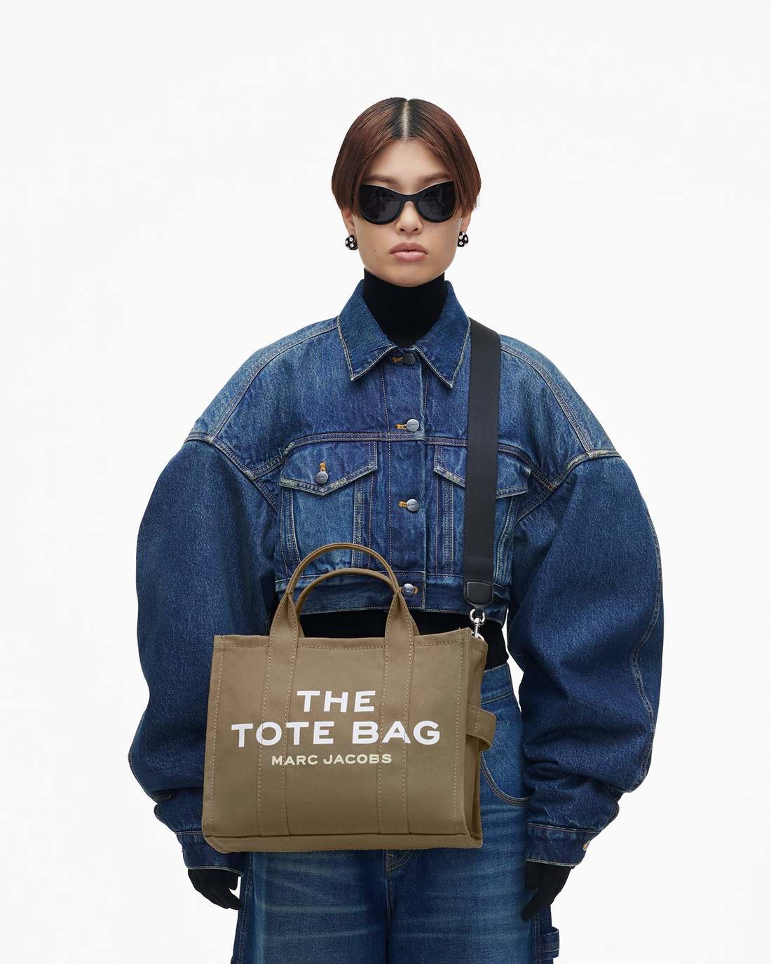 Marc Jacobs The Canvas Medium Tote Bag Slate Green