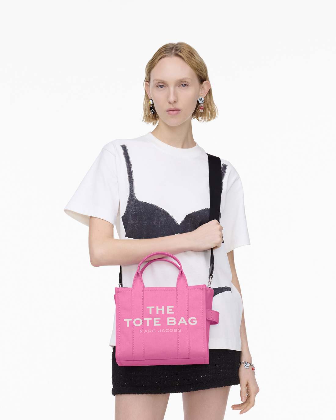 Marc Jacobs The Canvas Small Tote Bag Bow Pink