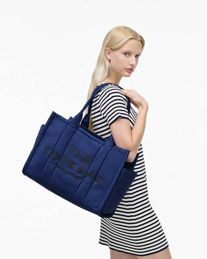 Marc Jacobs The Puffy Nylon Large Tote Bag Blue Sea