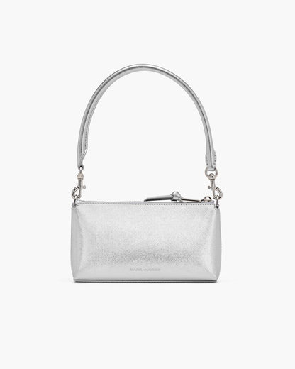 Marc Jacobs The Metallic Snapshot Convertible Shoulder Bag Silver