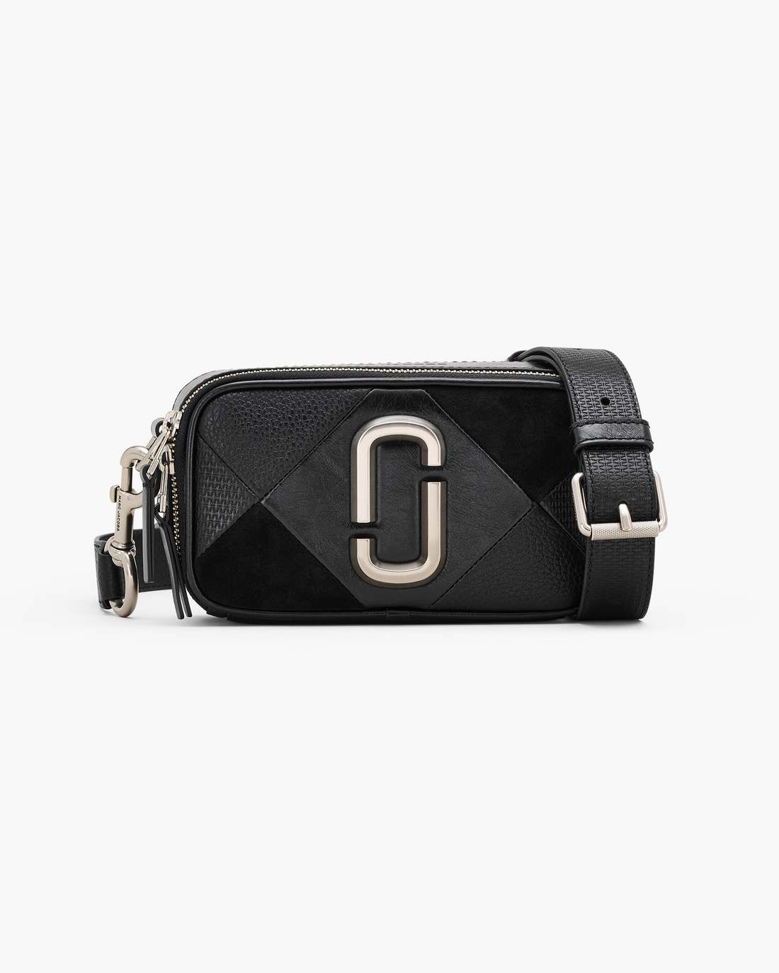 Marc Jacobs The Suede Patchwork Snapshot Black Multi