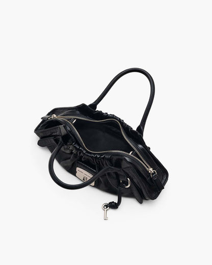 Marc Jacobs The Croc Cristina Small Satchel Black