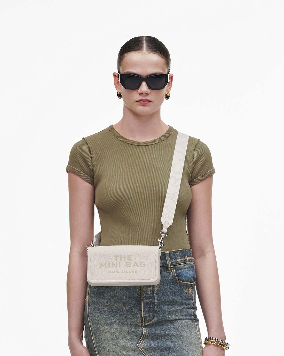 Marc Jacobs The Leather Mini Bag Cotton