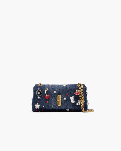 Marc Jacobs The Trinket Charm Denim Dual Chain Mini Bag Medium Wash Multi