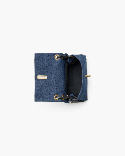 Marc Jacobs The Trinket Charm Denim Mini Dual Bag Medium Wash Multi