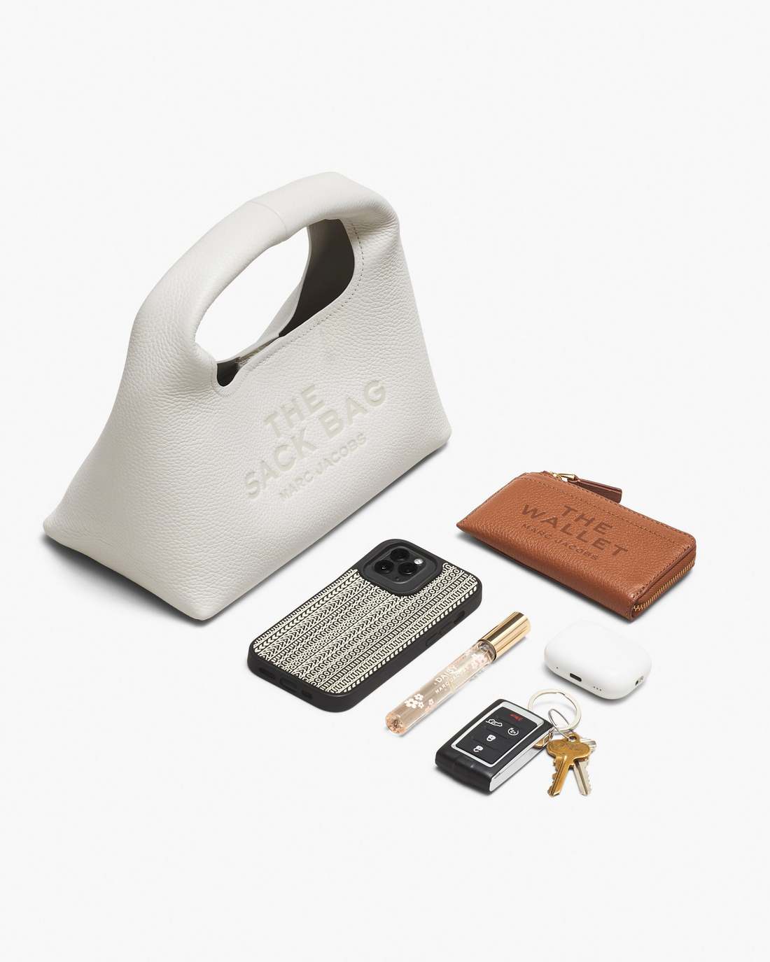 Marc Jacobs The Mini Sack Bag Cement