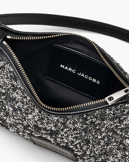 Marc Jacobs The Sequin Charm Shoulder Bag Silver