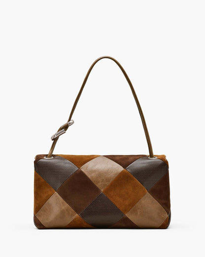 Marc Jacobs The Suede Patchwork Large Dual Bag Brown Multi