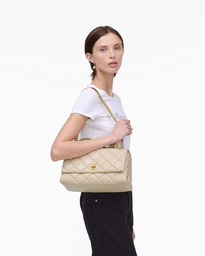 Marc Jacobs The Quilted Dual Convertible Shoulder Bag Cloud White