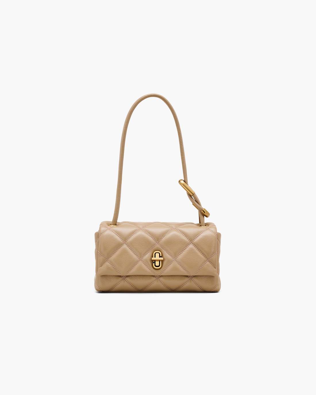 Marc Jacobs The Quilted Mini Dual Shoulder Bag Camel