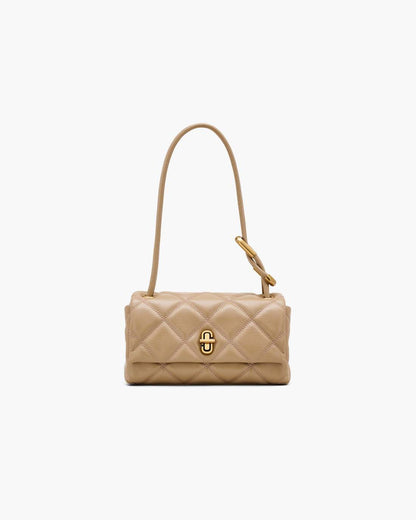 Marc Jacobs The Quilted Mini Dual Shoulder Bag Camel