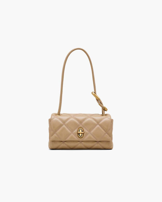 Marc Jacobs The Quilted Mini Dual Shoulder Bag Camel