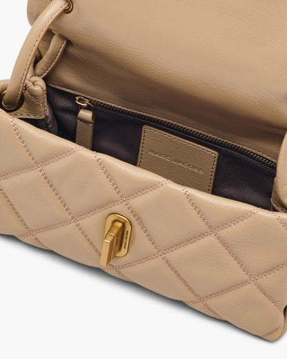 Marc Jacobs The Quilted Mini Dual Shoulder Bag Camel