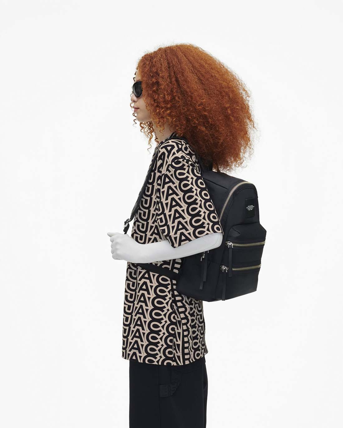 Marc Jacobs The Biker Nylon Large Backpack Black