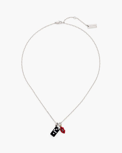 Marc Jacobs The Trinket Pendant Necklace Silver/Multi