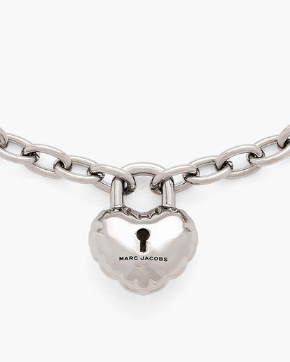 Marc Jacobs The Heart Balloon Necklace Light Antique Silver