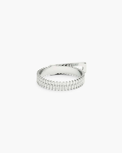 Marc Jacobs J Marc Zipper Ring Silver