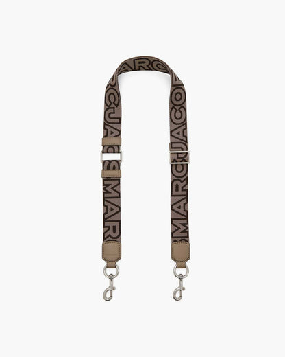 Marc Jacobs The Thin Outline Logo Webbing Strap Cement Multi