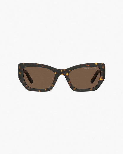 Marc Jacobs The J Marc Square Cat Eye Sunglasses Havana
