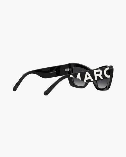 Marc Jacobs The Bold Logo Cat Eye Sunglasses Black/White