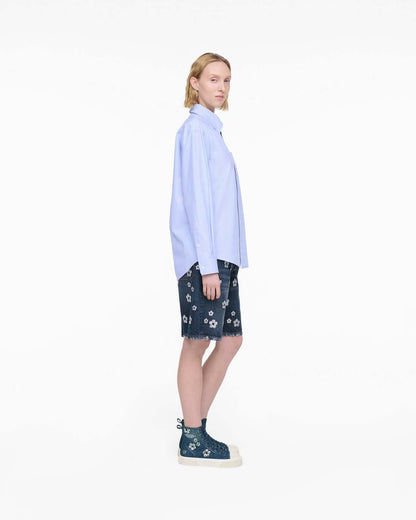 Marc Jacobs The Sequin Daisy Denim High Top Sneaker Vintage Indigo