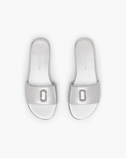 Marc Jacobs The Pave Snapshot Slide Silver