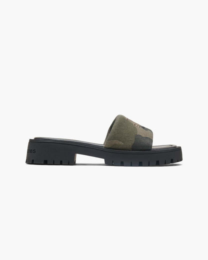 Marc Jacobs The Camo Jacquard Lug Sole Slide Camo Multi