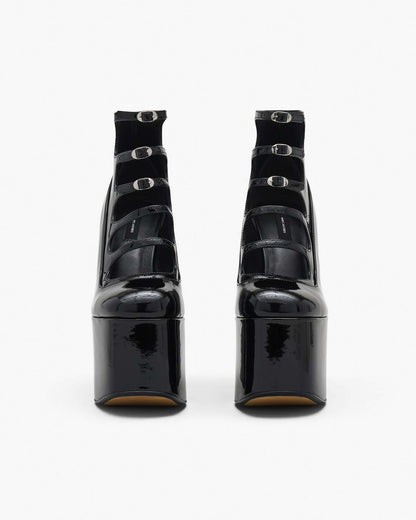 Marc Jacobs The Patent Leather Kiki Ankle Boot Black