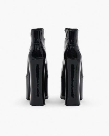 Marc Jacobs The Patent Leather Kiki Ankle Boot Black