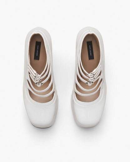 Marc Jacobs The Patent Leather Kiki Ankle Boot White