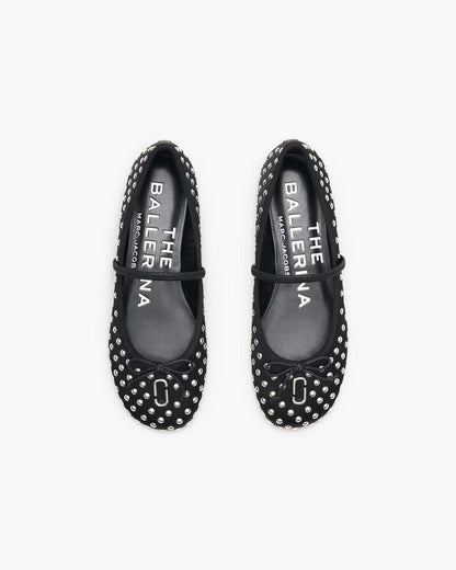 Marc Jacobs The Studded Sabrina Ballerina Black Multi