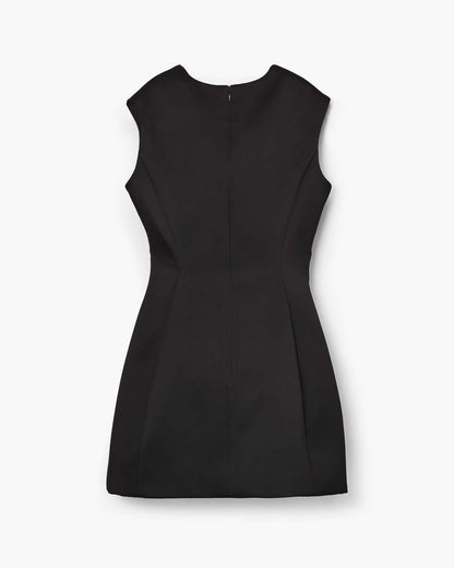 Marc Jacobs Seamed Up Satin Dress Black