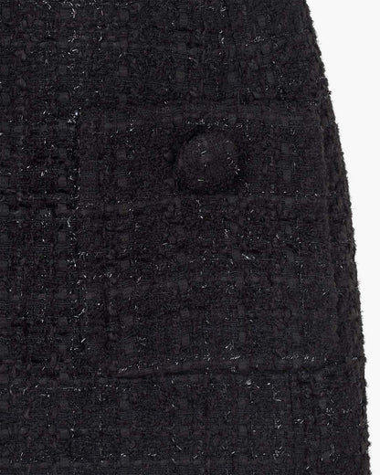 Marc Jacobs Sculptural Tweed Dress Black