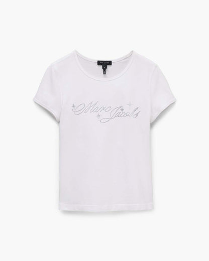Marc Jacobs Charm Logo Shrunken Tee White