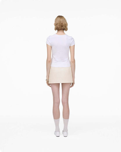 Marc Jacobs Charm Logo Shrunken Tee White