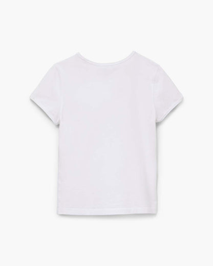 Marc Jacobs Charm Logo Shrunken Tee White