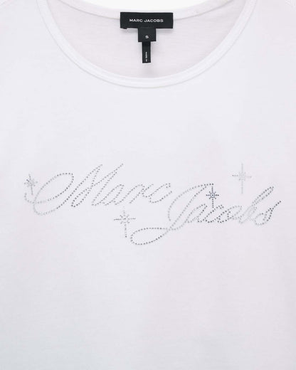 Marc Jacobs Charm Logo Shrunken Tee White