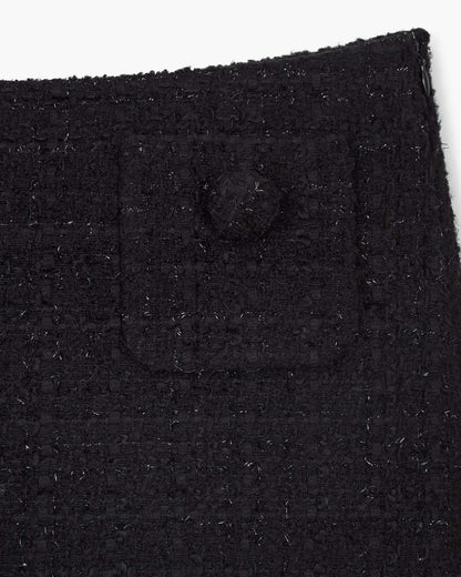 Marc Jacobs Tweed Mini Skirt Black